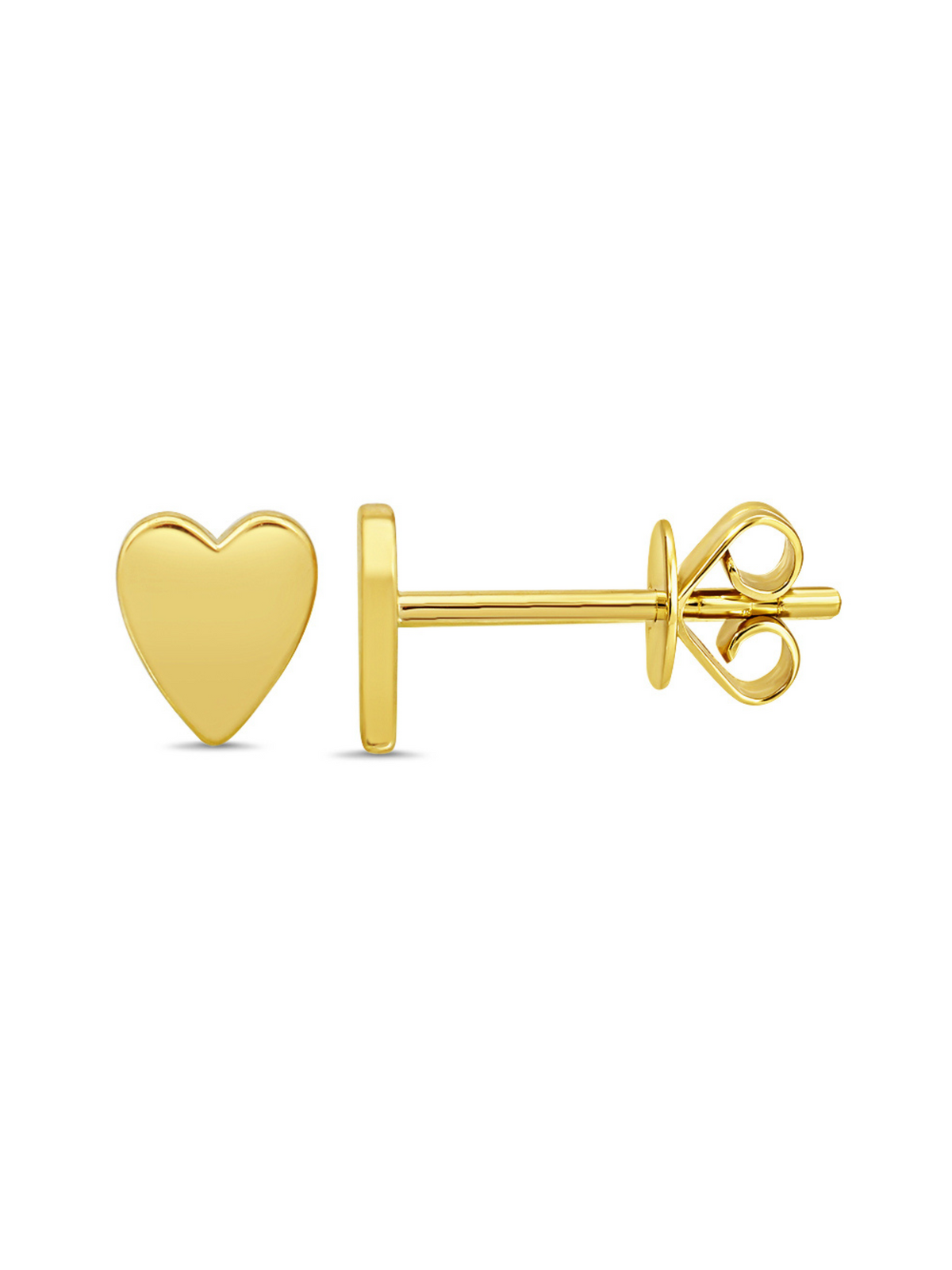 Margot Heart Stud Earrings 14K