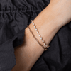 Illusion Pear Diamond Tennis Bracelet 14K - LeMel