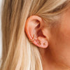 Initial Stud Earring 14K - K