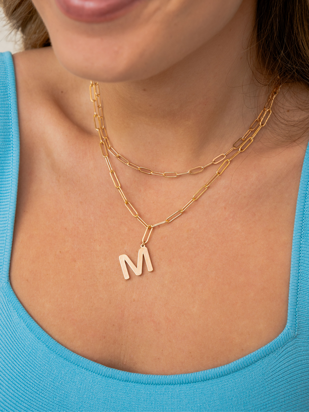 Goldie Initial Pendant Necklace
