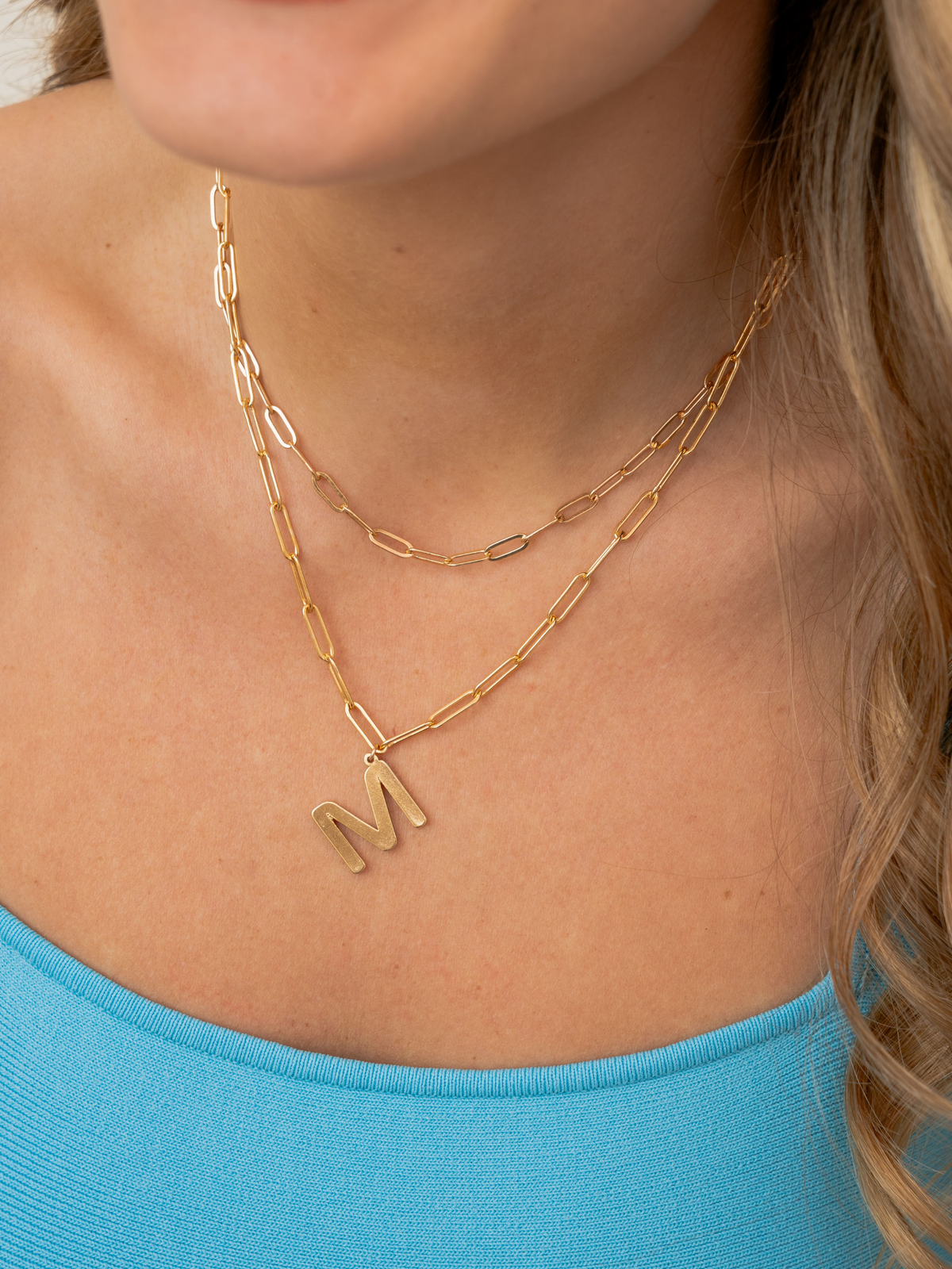 Goldie Initial Pendant Necklace