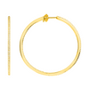 Inside Out Diamond Hoop Earrings 14K