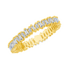 Brilliant Baguette Diamond Band 14K