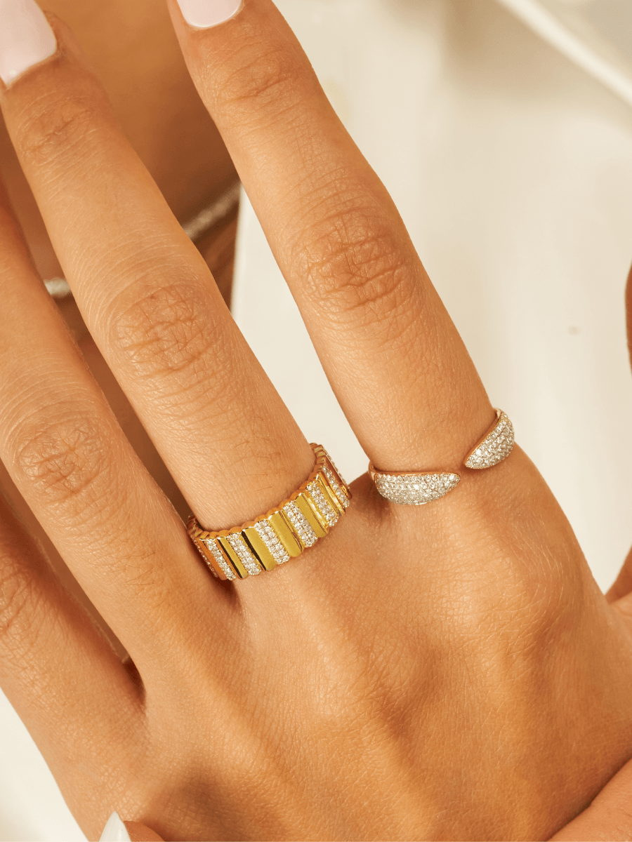 Jen Diamond Claw Ring 14K - LeMel