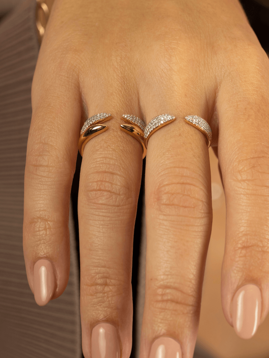 Jen Diamond Claw Ring 14K - LeMel