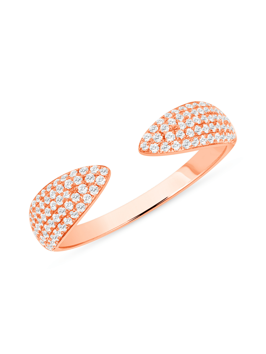 Jen Diamond Claw Ring 14K - LeMel