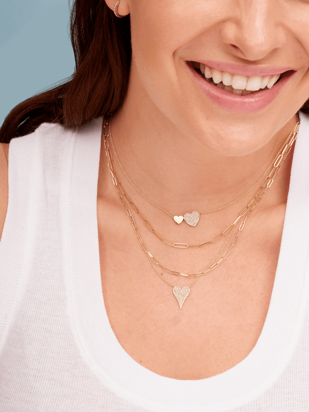 Kelsey Heart Necklace 14K - LeMel