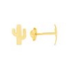 Cactus Stud Earrings 14K