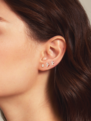 Constellation Lab Diamond Stud Earrings 14K