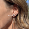 Round Lab Diamond Studs 14K