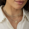 Bryn Endless Bezel Necklace 14K