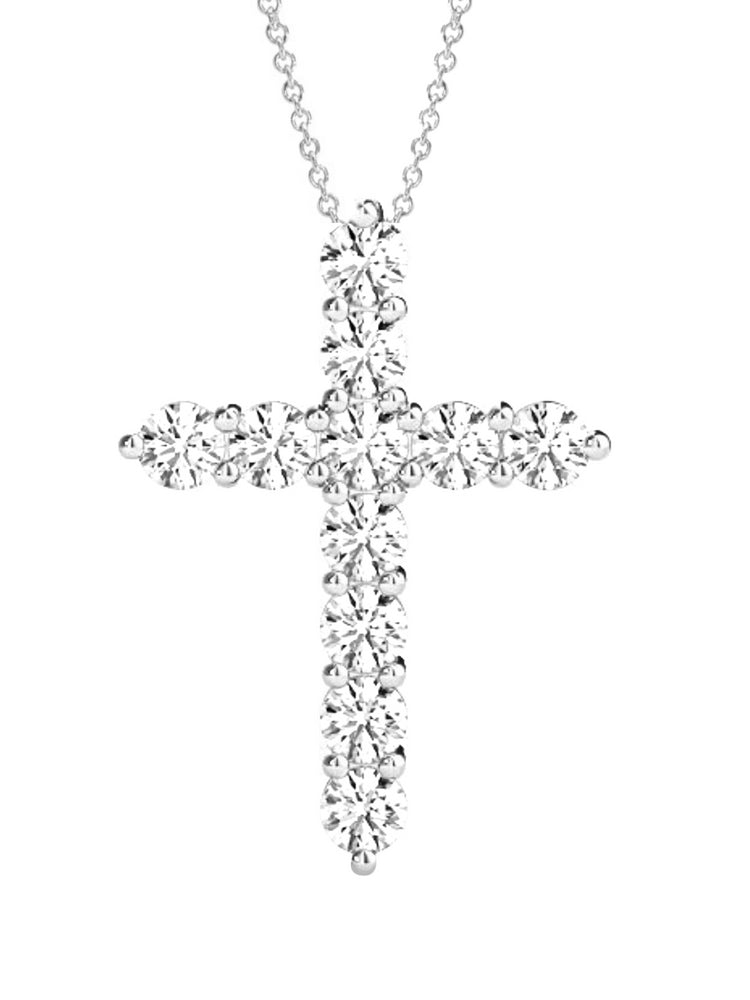 Savannah Diamond Cross Pendant 14K