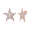 Mick Pave Diamond Star Stud Earrings 14K