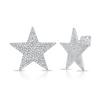 Mick Pave Diamond Star Stud Earrings 14K