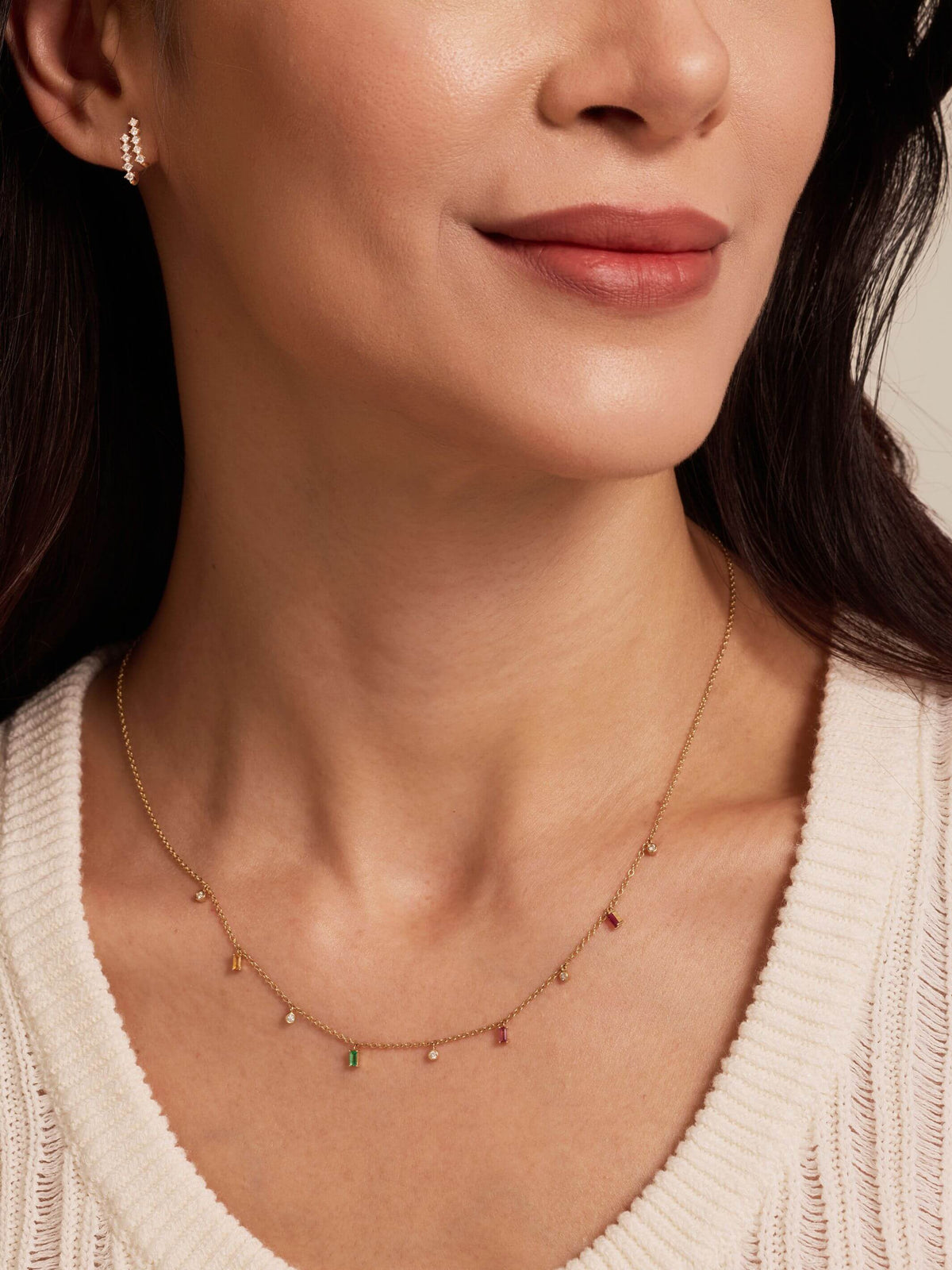 The Birthstone Necklace 14K