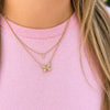 Butterfly Diamond Necklace 14K
