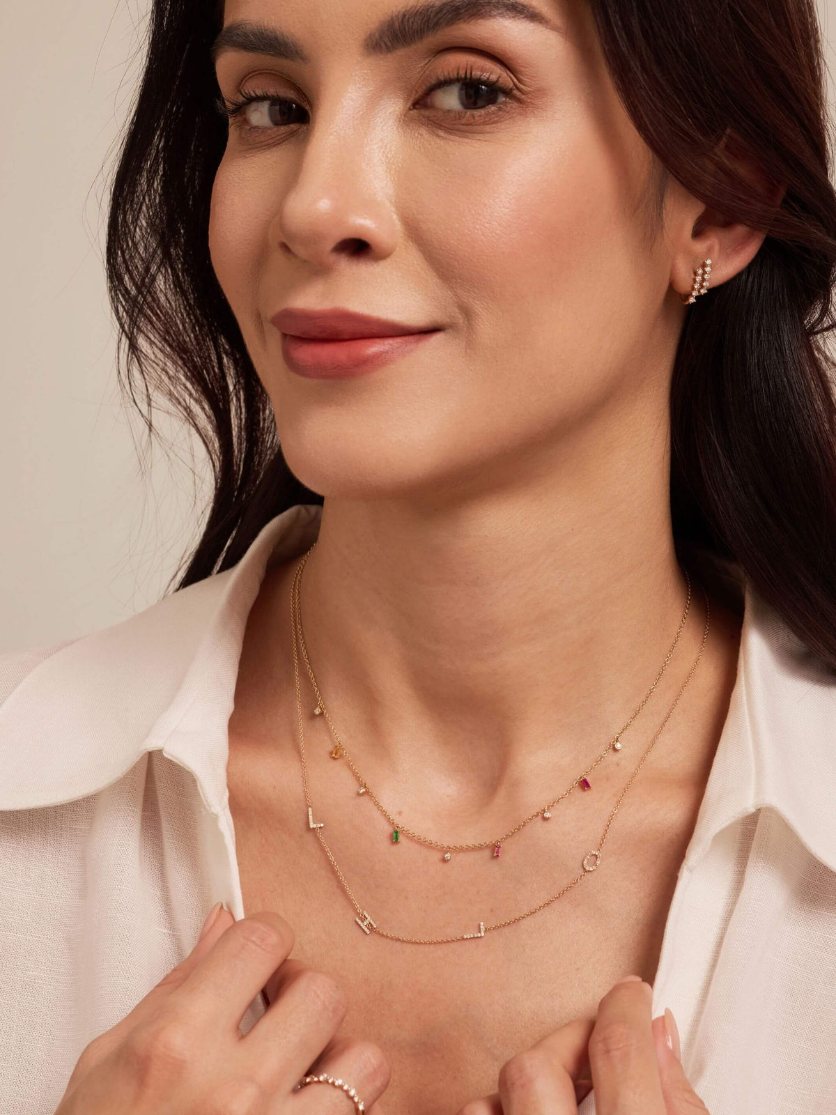 The Birthstone Necklace 14K