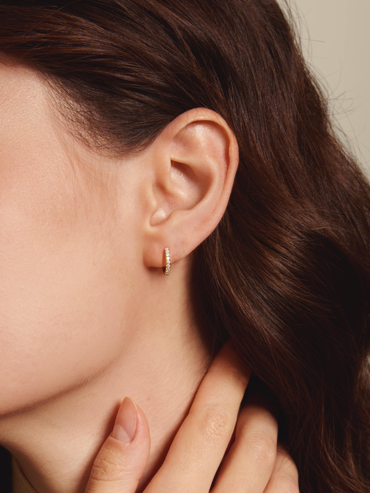 Classic CZ Huggie Earrings