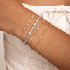 The Diamond Initial Bracelet 14K  - 4 Letters