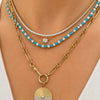 Sunrise Diamond Pendant Necklace 14K