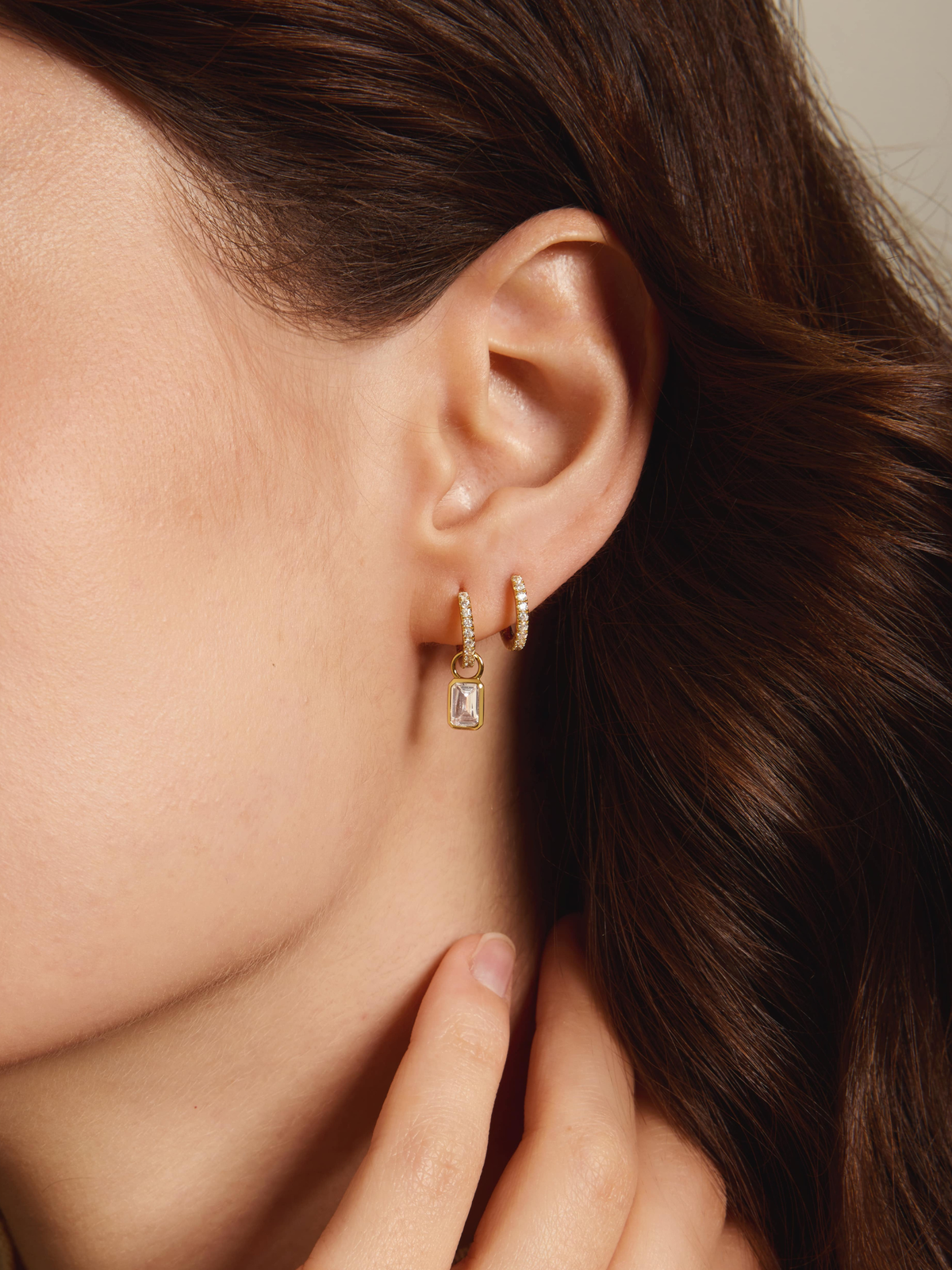 Classic CZ Huggie Earrings