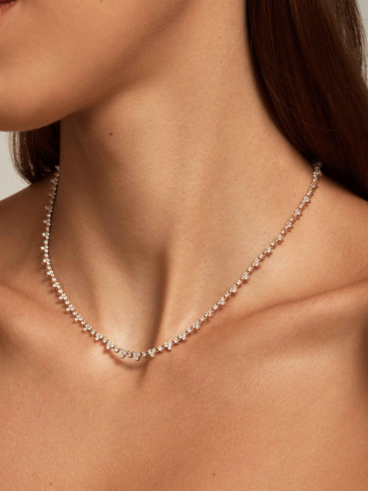 Trio Tennis Necklace