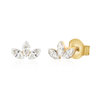 Lotus Lab Diamond Stud Earrings 14K