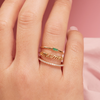 Bitsy Birthstone Ring - May Emerald 14K