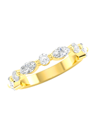 Marquise and Round Diamond Band (1 ct. tw.) 14K - LeMel