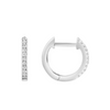 Mini Diamond Huggie Earrings 14K