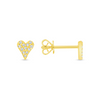 Jess Mini Heart Stud Earring 14K