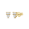 Vivi Mixed Shape Stud Earrings 14K