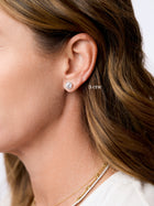 Round Lab Diamond Studs 14K