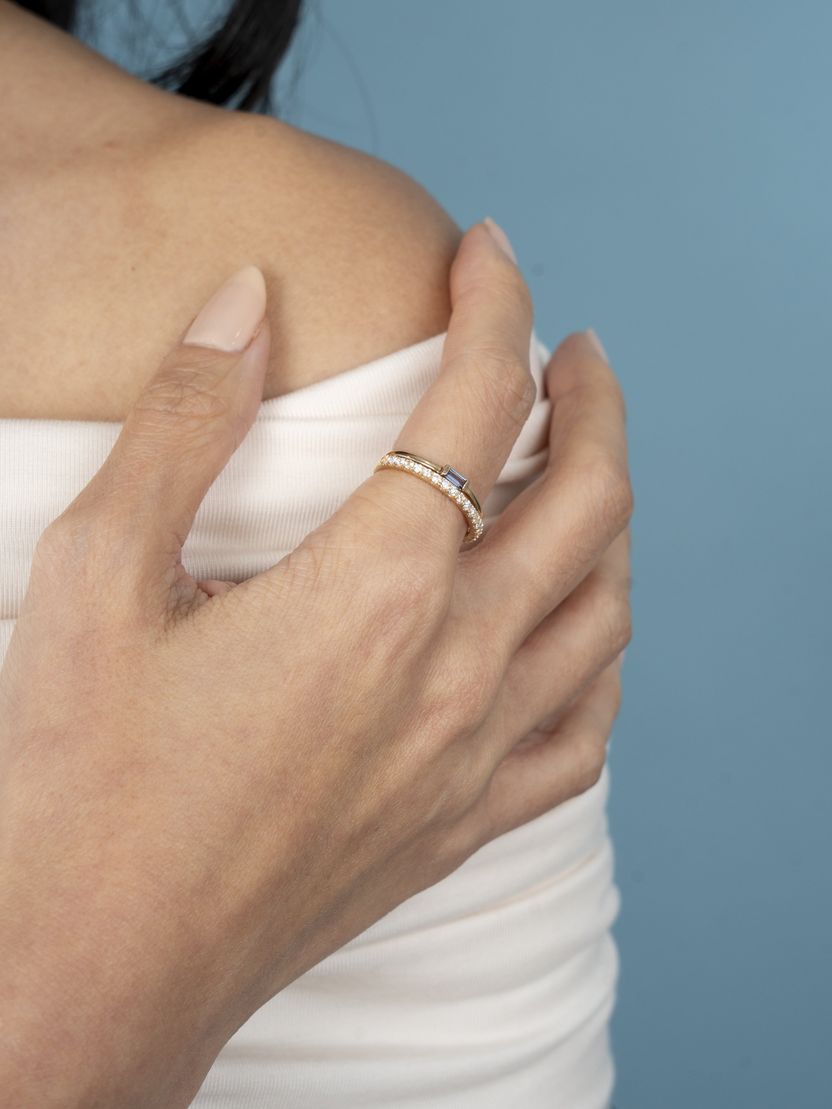 Birthstone Ring - June Moonstone 14K