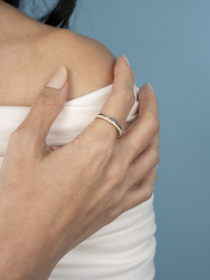 Birthstone Ring - June Moonstone 14K