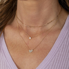 Hailey Heart Mother of Pearl Necklace 14K