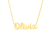 cursive name necklace