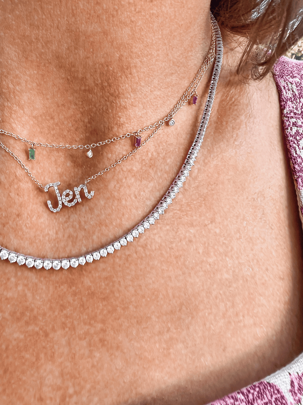 The Birthstone Necklace 14K