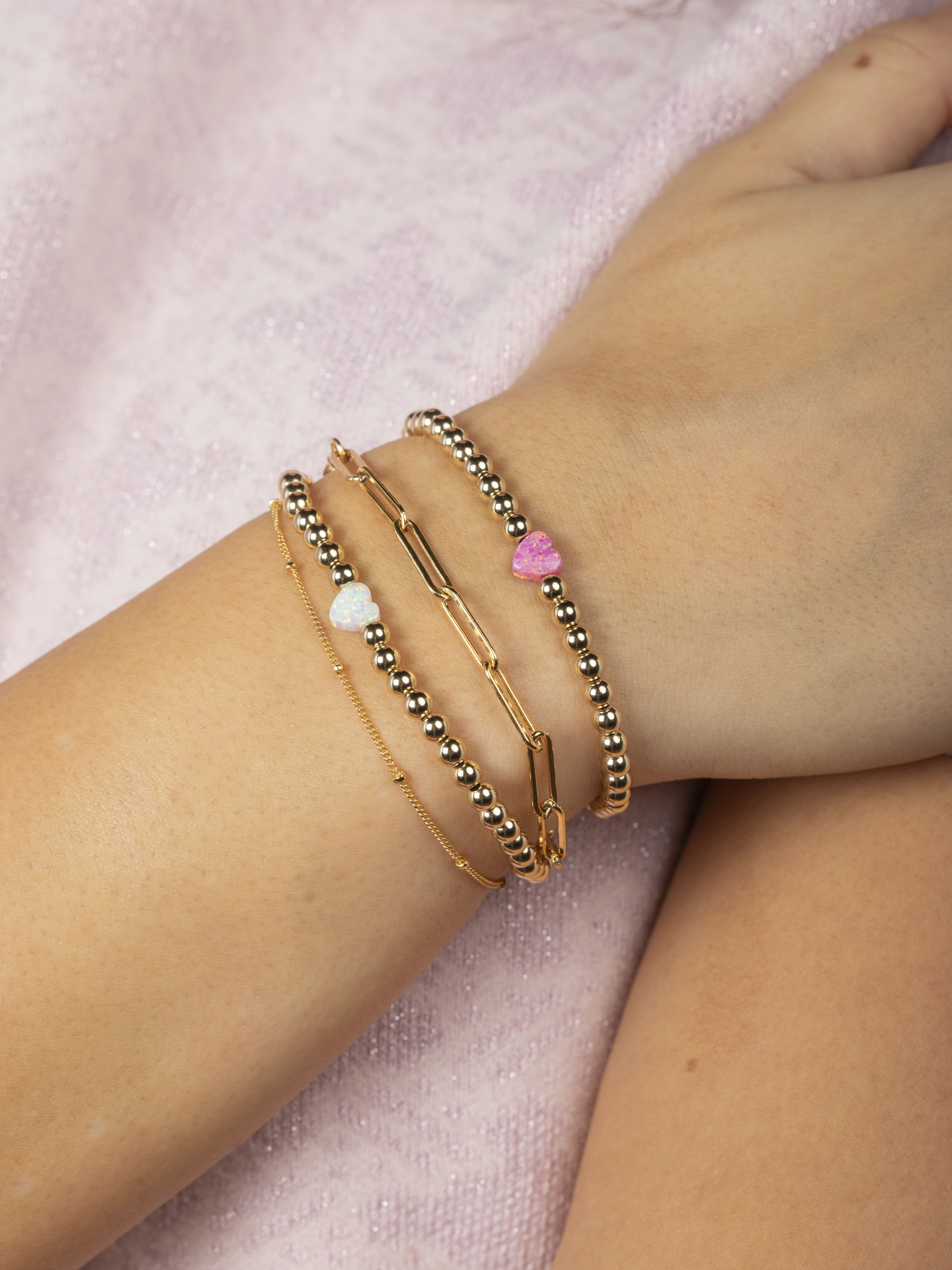 Breast Cancer Awareness Bracelet Style 2 - Awareness & Causes Bracelets -  Precious Gemstone Beadery | Handmade Jewelry in Manahawkin