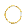 Opalite Cross Stretch Bracelet
