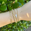 Opalite Cross Stretch Bracelet
