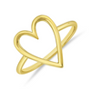 Open Heart Ring 14K