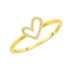Hailey Heart Diamond Ring 14K