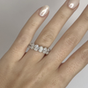 Oval Lab Diamond Eternity Ring 14K