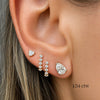 Paisley Pear Lab Diamond Stud 14K