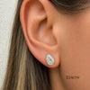 Paisley Pear Lab Diamond Stud 14K