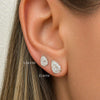 Paisley Pear Lab Diamond Stud 14K