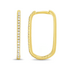 Paperclip Diamond Huggie 14K