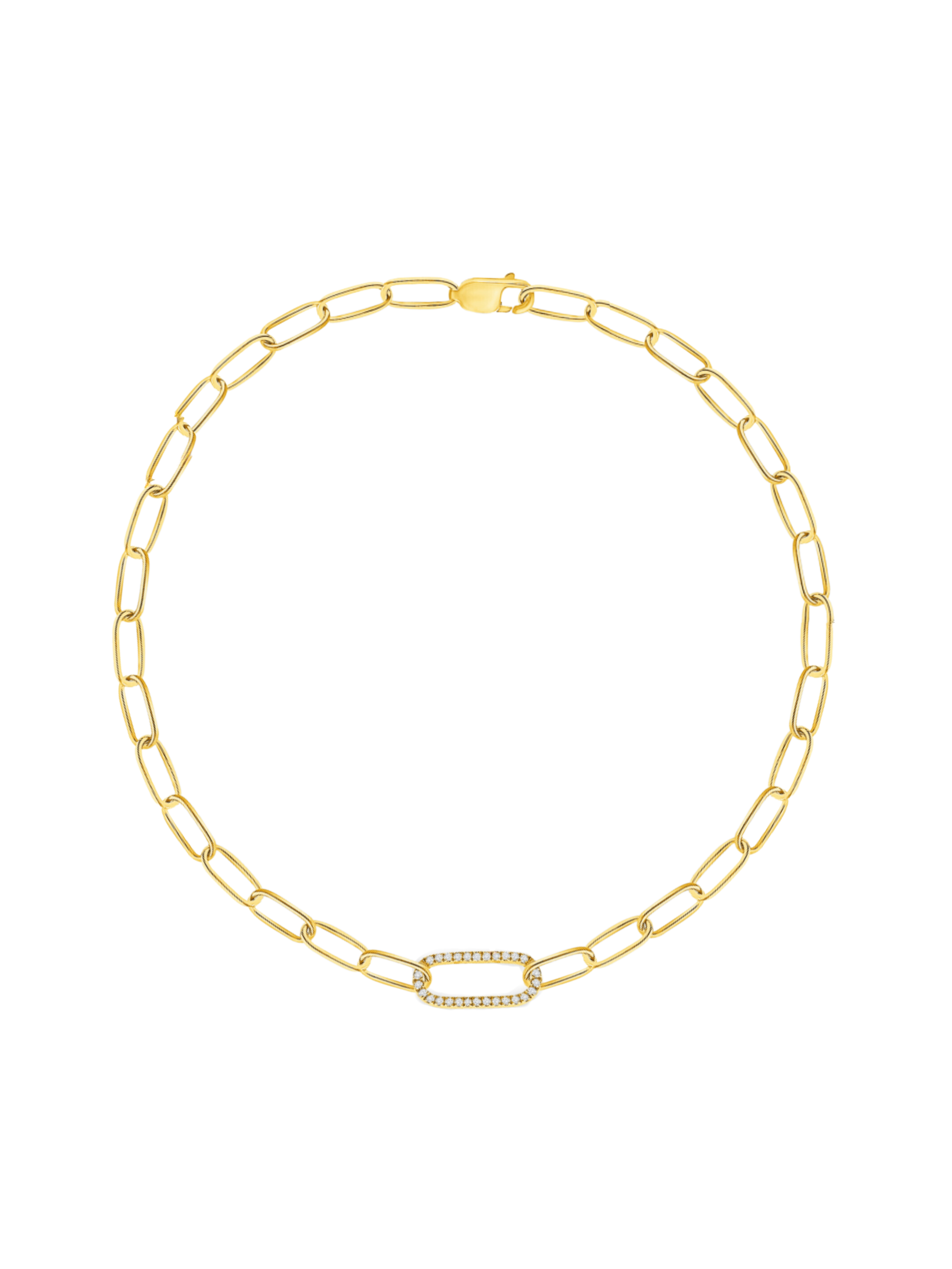 Lisa Single Link Bracelet 14K