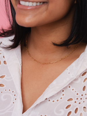 Paperclip 'S' Chain Necklace